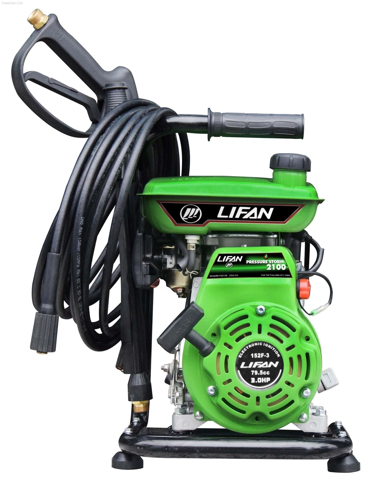 Pressure Washers - LIFAN Power USA  2100 Psi, 7 Hp 3500 Watt Pressure Washer