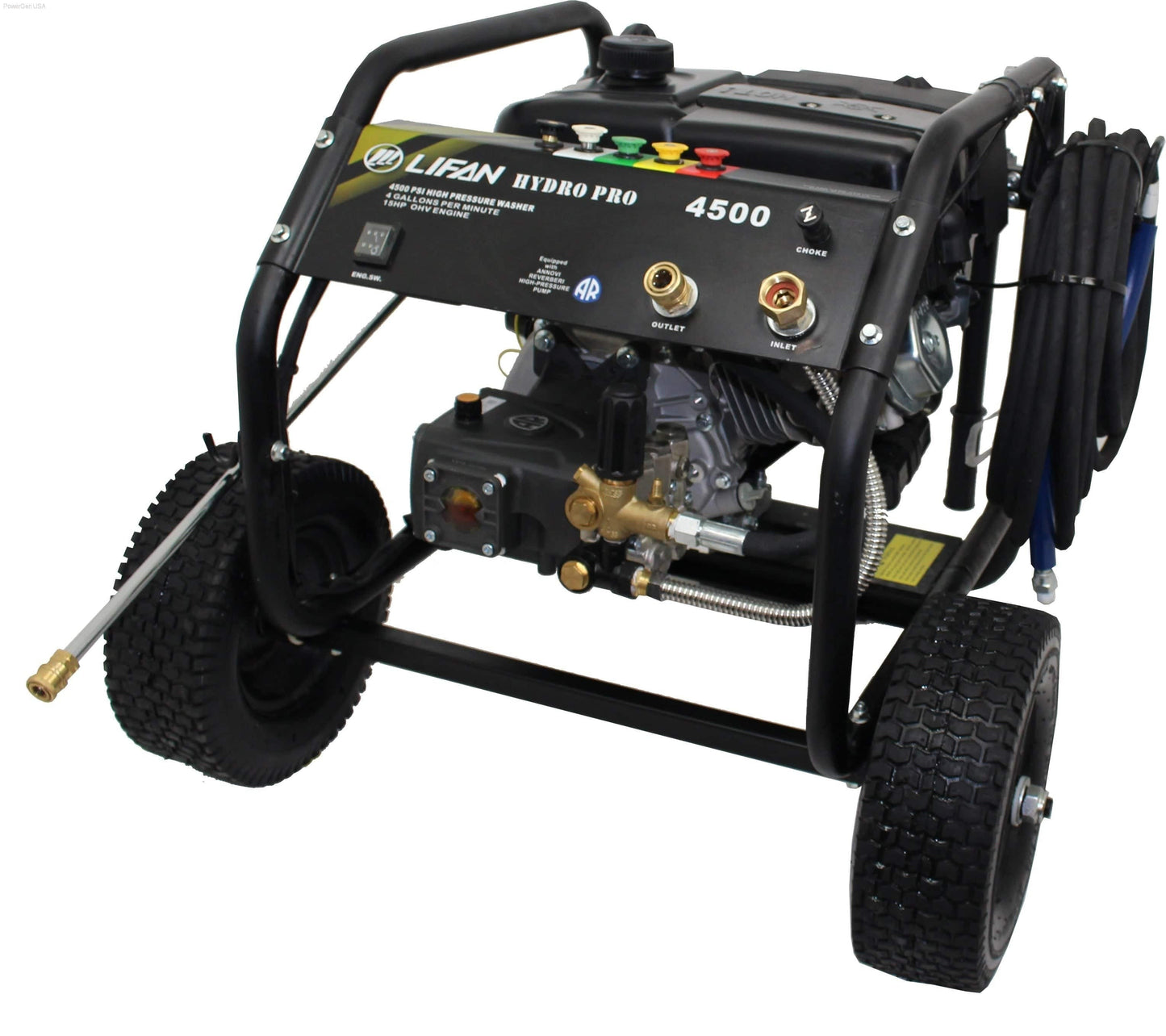 Pressure Washers - LIFAN Power USA Pressure Washer 4500 Psi, 4GPM, AR RRV Triplex Pump