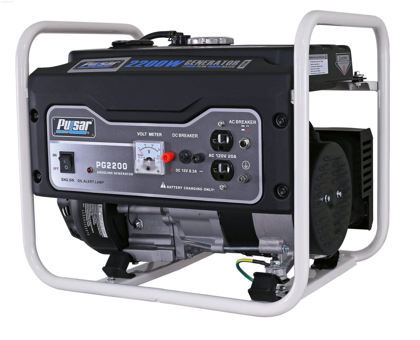 Gas Generators - Pulsar PG2200R-2200W Generator RATED 1600W Carb Approved