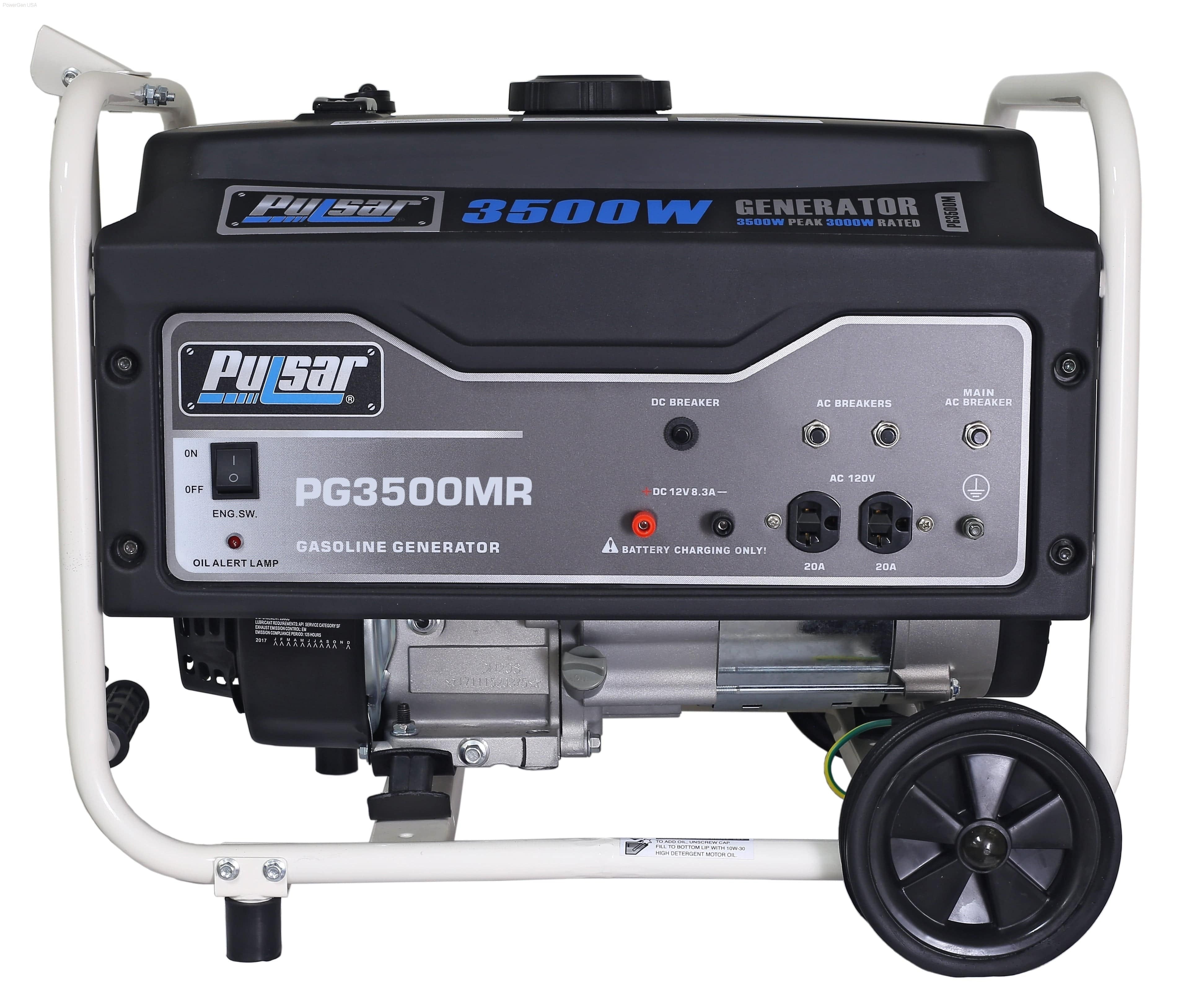 Pulsar Products PG7500 7500W/6000W Gas Electric Start Portable