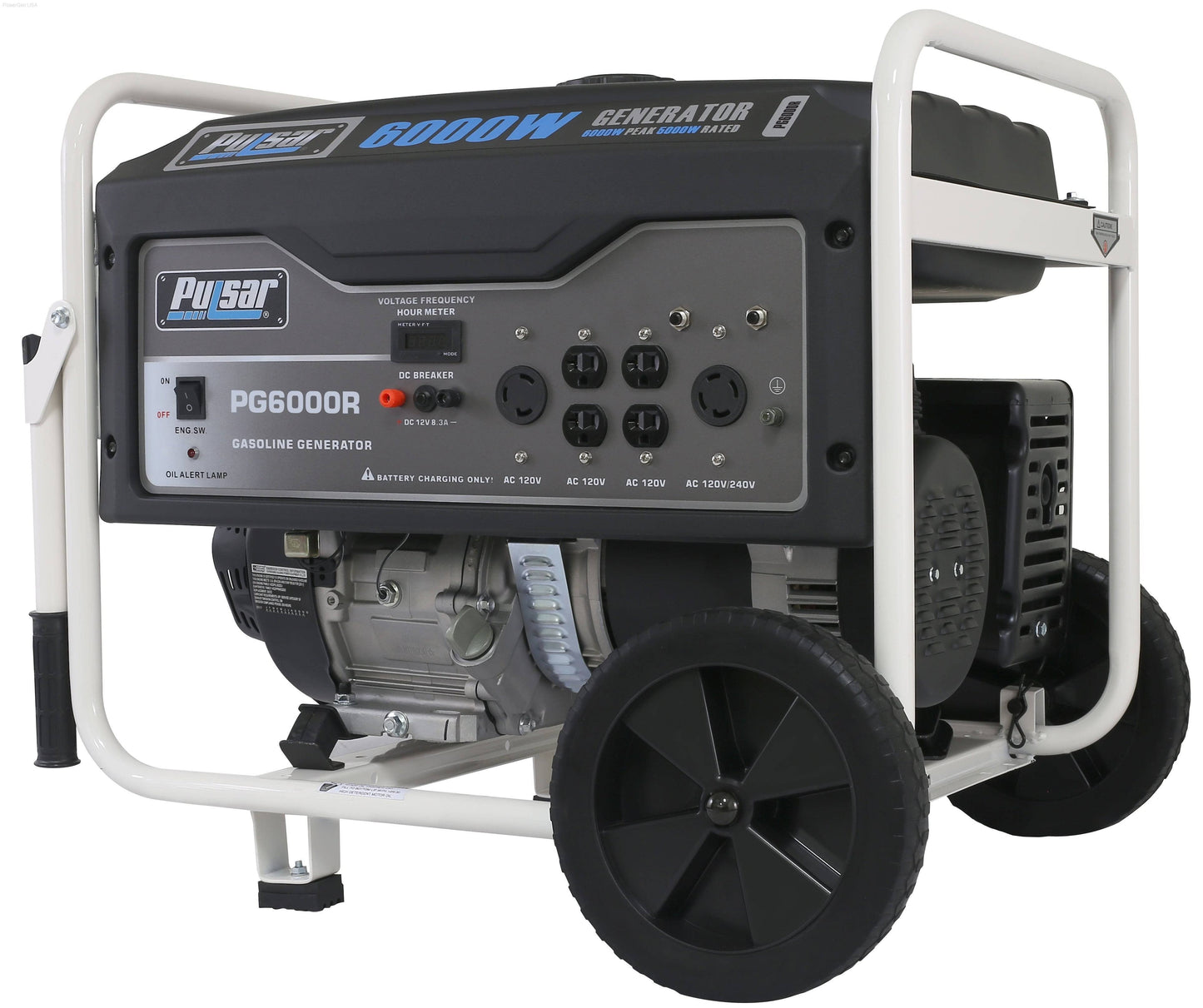 Gas Generators - Pulsar PG6000R-6000W Generator RATED 5000W Carb Approved