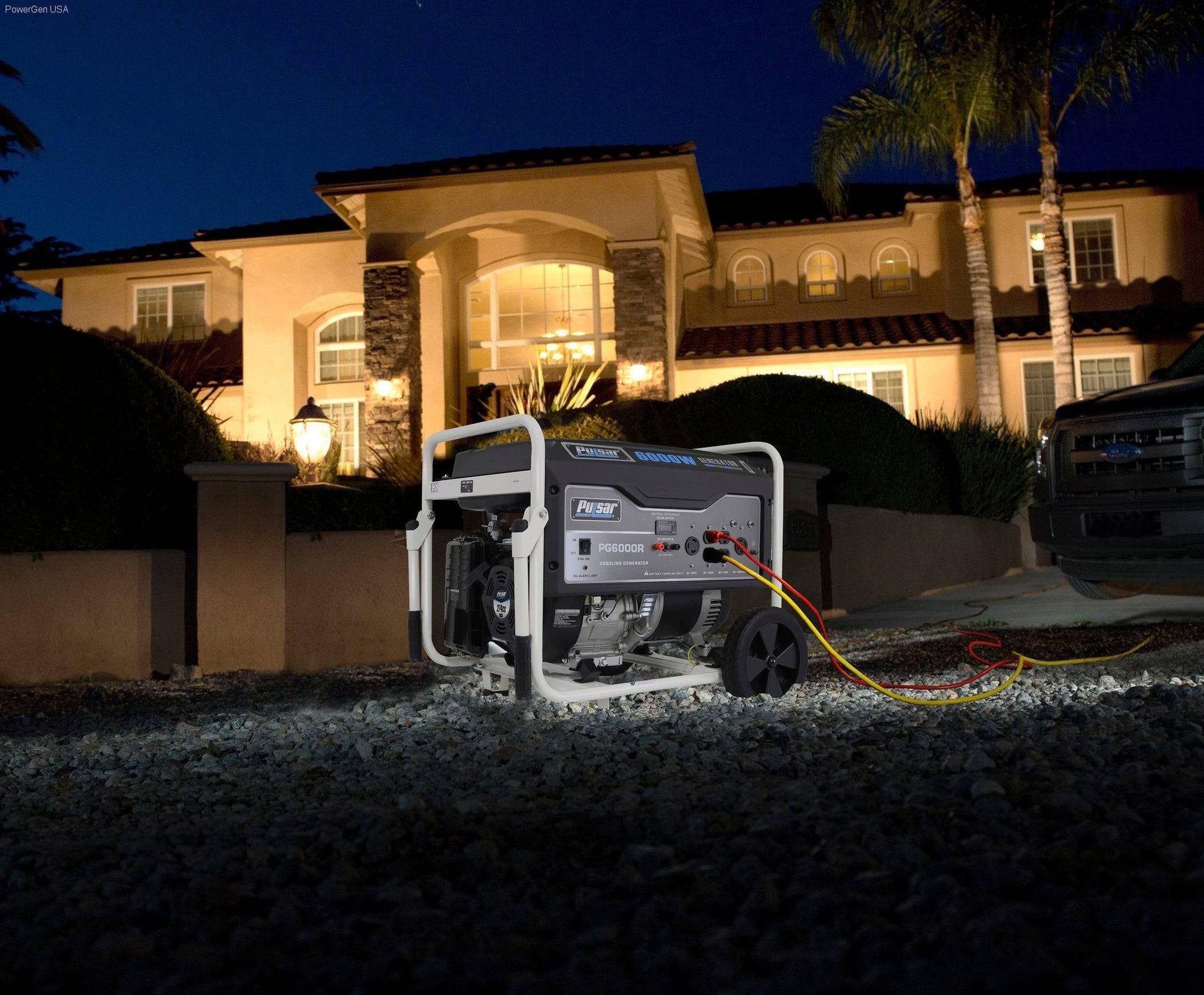Gas Generators - Pulsar PG6000R-6000W Generator RATED 5000W Carb Approved