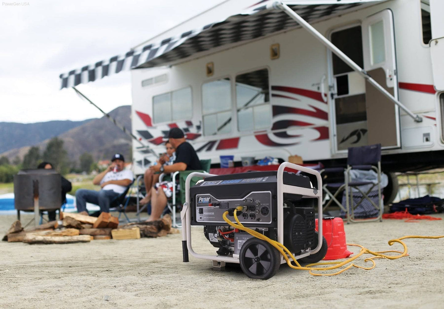 Gas Generators - Pulsar PG6580E-6580W Generator RATED 5500W Carb Approved