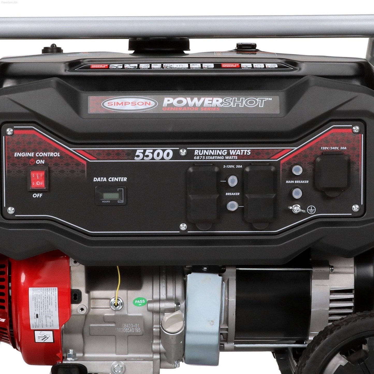 Gas Generators - SIMPSON PowerShot Portable 5500-Watt Generator
