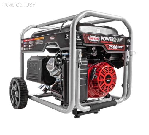 Gas Generators - SIMPSON PowerShot Portable 7500-Watt Generator