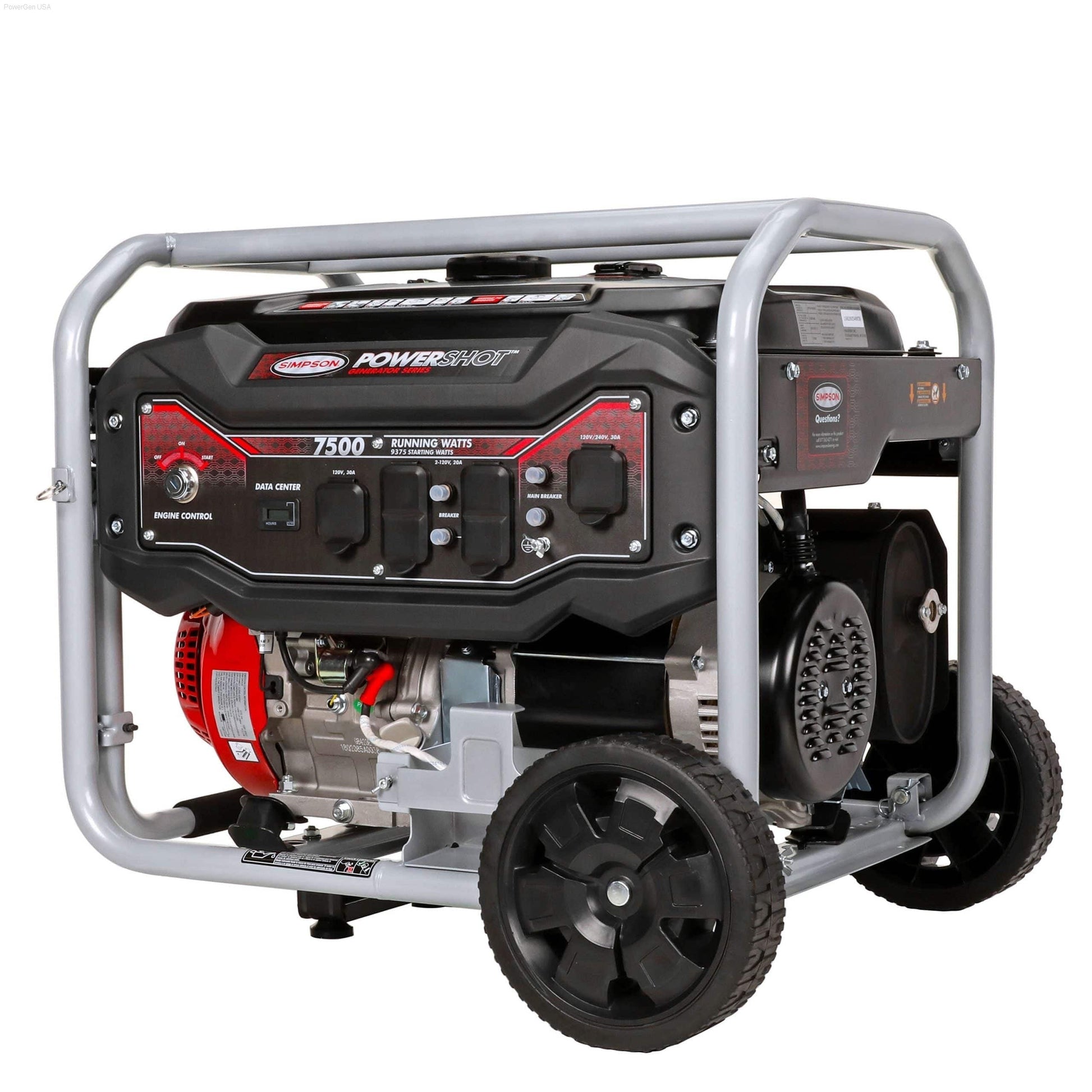Gas Generators - SIMPSON PowerShot Portable 7500-Watt Generator