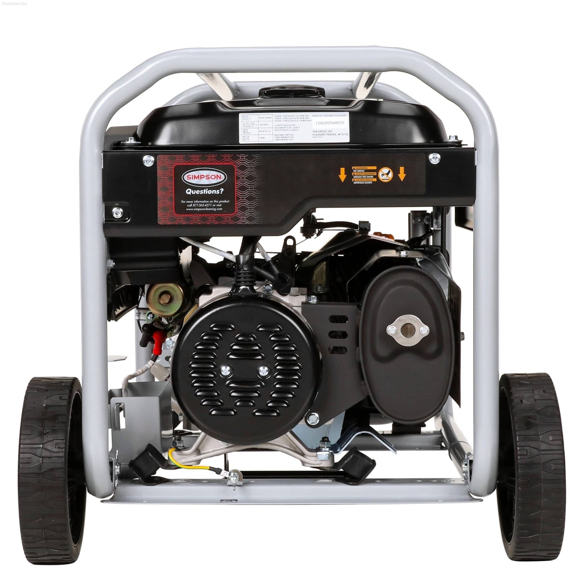 Gas Generators - SIMPSON PowerShot Portable 7500-Watt Generator