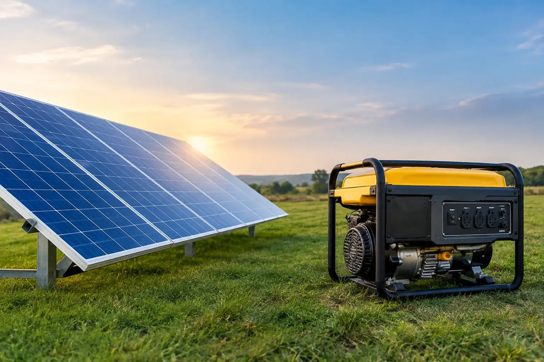 Solar Power Station Versus Generator Compared