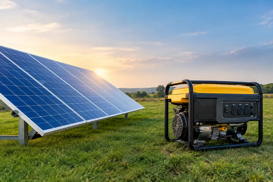 Solar Power Station Versus Generator Compared