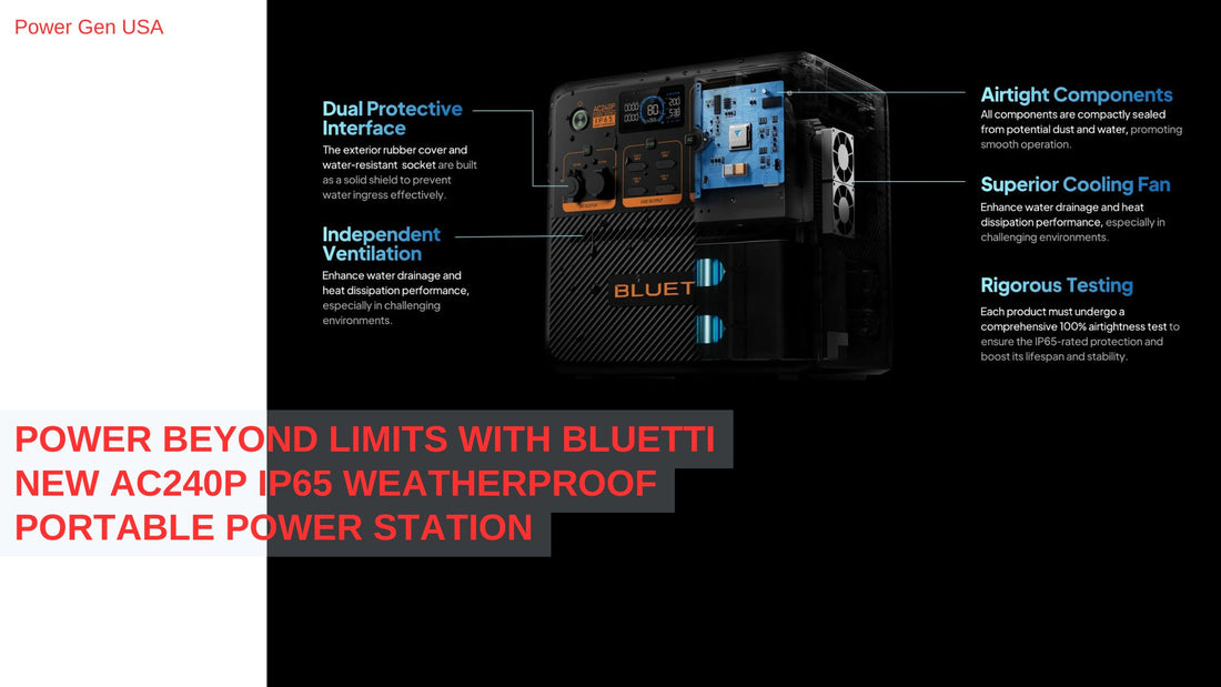 Power Beyond Limits with BLUETTI New AC240P IP65 Weatherproof Portable Power Station