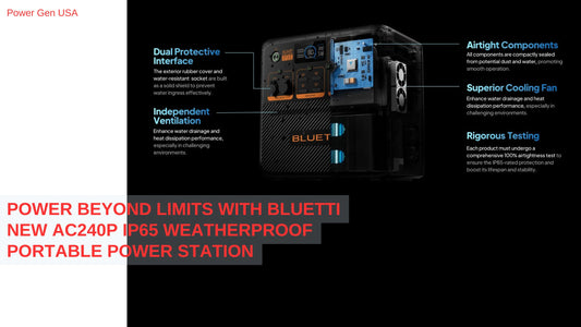 Power Beyond Limits with BLUETTI New AC240P IP65 Weatherproof Portable Power Station