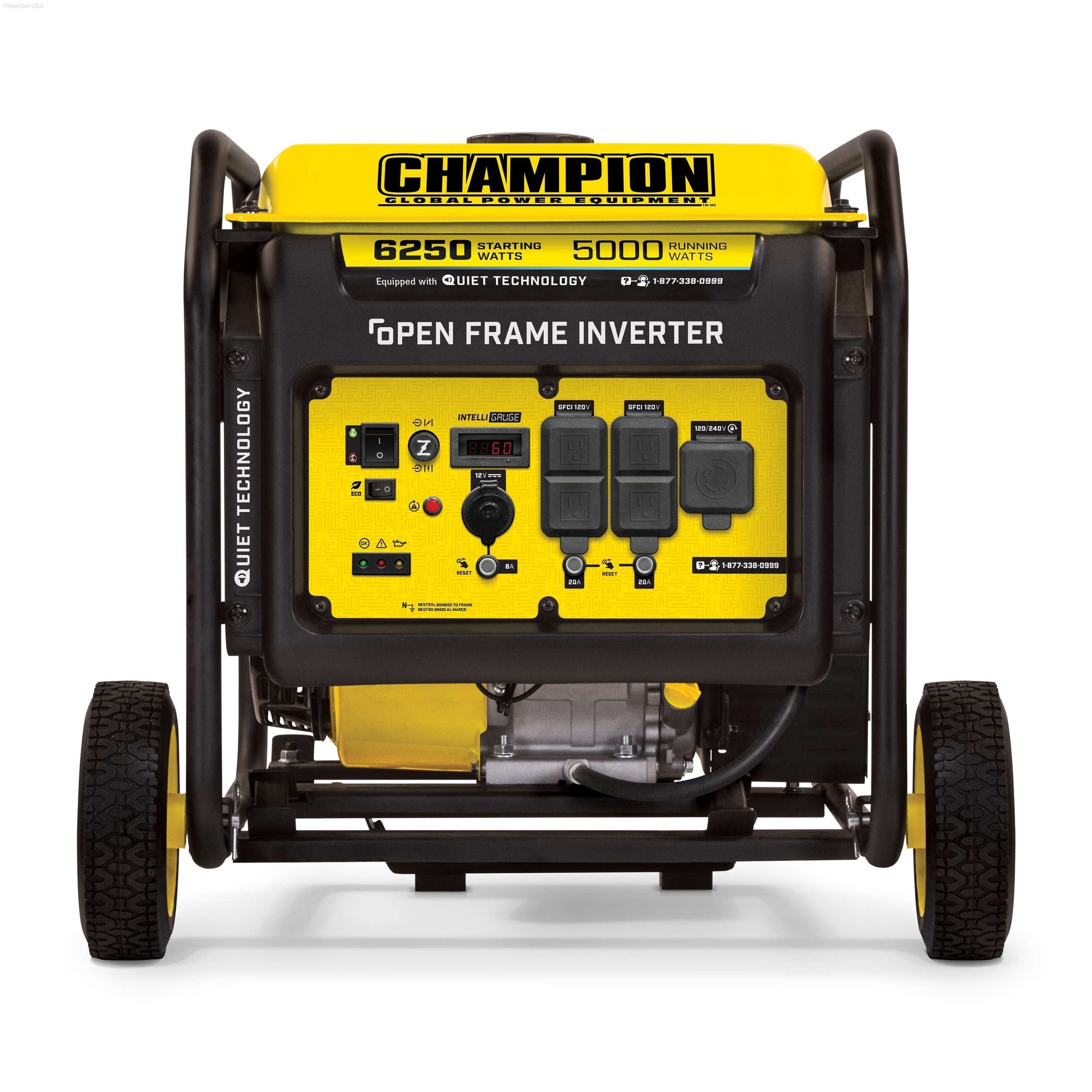 Gas Generators - Champion 6250-Watt Open Frame Inverter With Quiet Technology