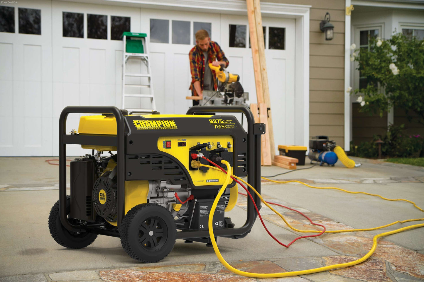 Gas Generators - Champion 7500-Watt Portable Generator With Electric Start