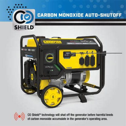 Champion 201085 5500W Dual Fuel Generator with CO Shield - PowerGen USA