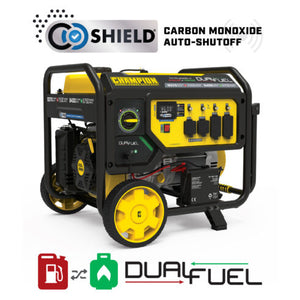 Champion 201281 7500W Electric Start Dual Fuel Generator with CO Shield - PowerGen USA