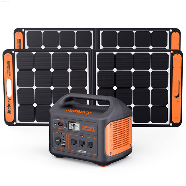 Jackery Solar Generator 1000_2SS100 - 1*Explorer 1000 + 2*SolarSaga 100W