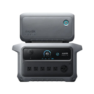 Anker SOLIX C2000 Gen2 Portable Power Station + Anker SOLIX BP2000 Expansion Battery Gen 2
