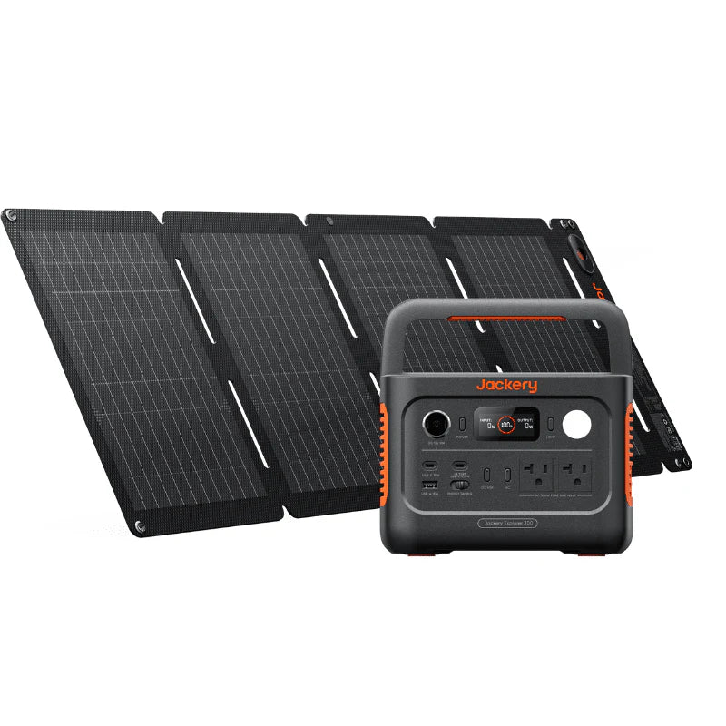 Jackery Solar Generator E300 v2 40W Air (Explorer 300 v2+SolarSaga 40W air) - PowerGen USA