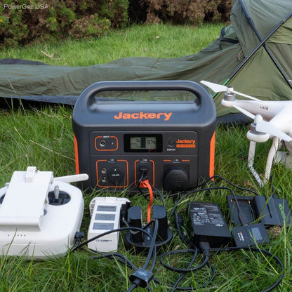 Solar & Battery Powered - Jackery Explorer 500  - 500Wh Portable Power Station For Outdoors