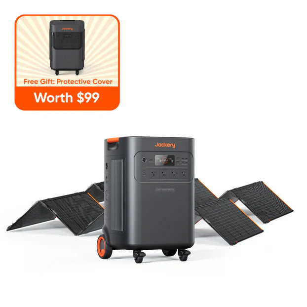 Jackery Solar Generator Explorer 5000 Plus + Solarsaga 500 X x2