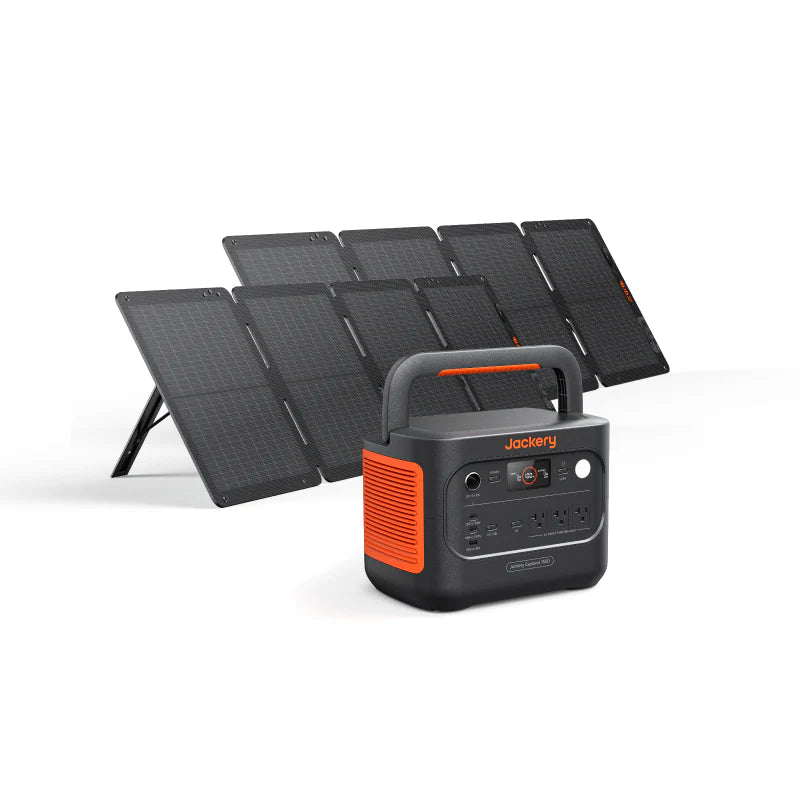 Jackery Explorer 1500 v2 Portable Power Station + 2x SolarSaga 100w Air - PowerGen USA