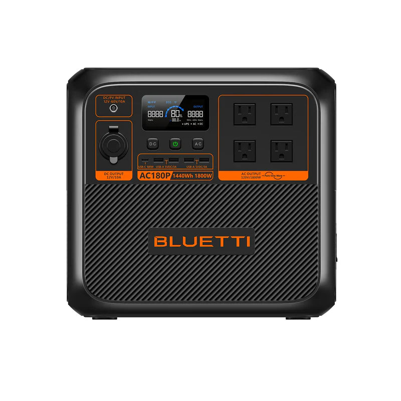 BLUETTI AC180P Solar Portable Power Station
