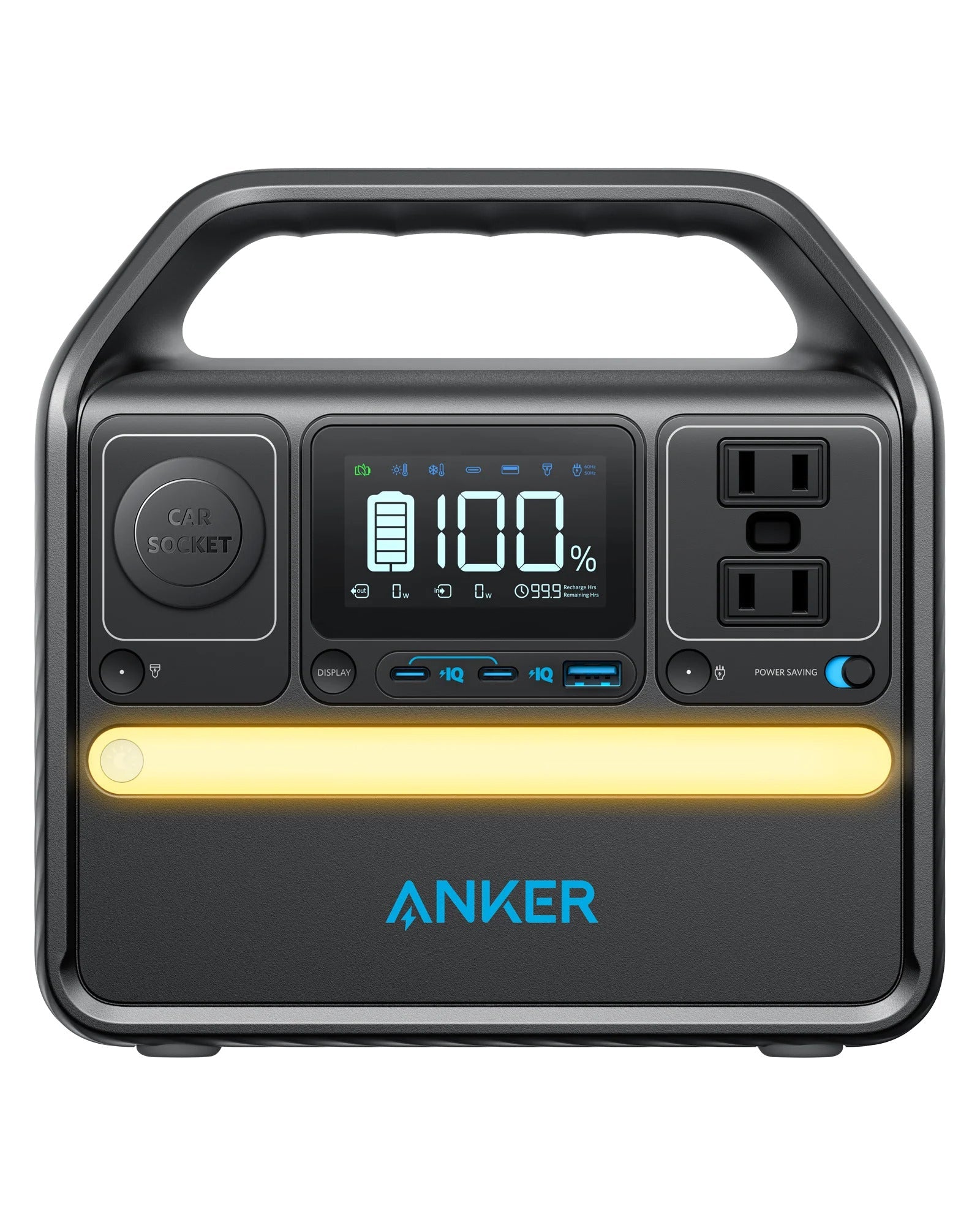 Solar & Battery Powered - Anker 522 299Wh/300W Portable Power Station