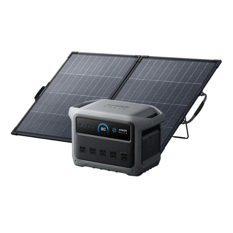 Anker SOLIX C1000 Gen 2 Portable Power Station + 200W Bifacial Solar Panel
