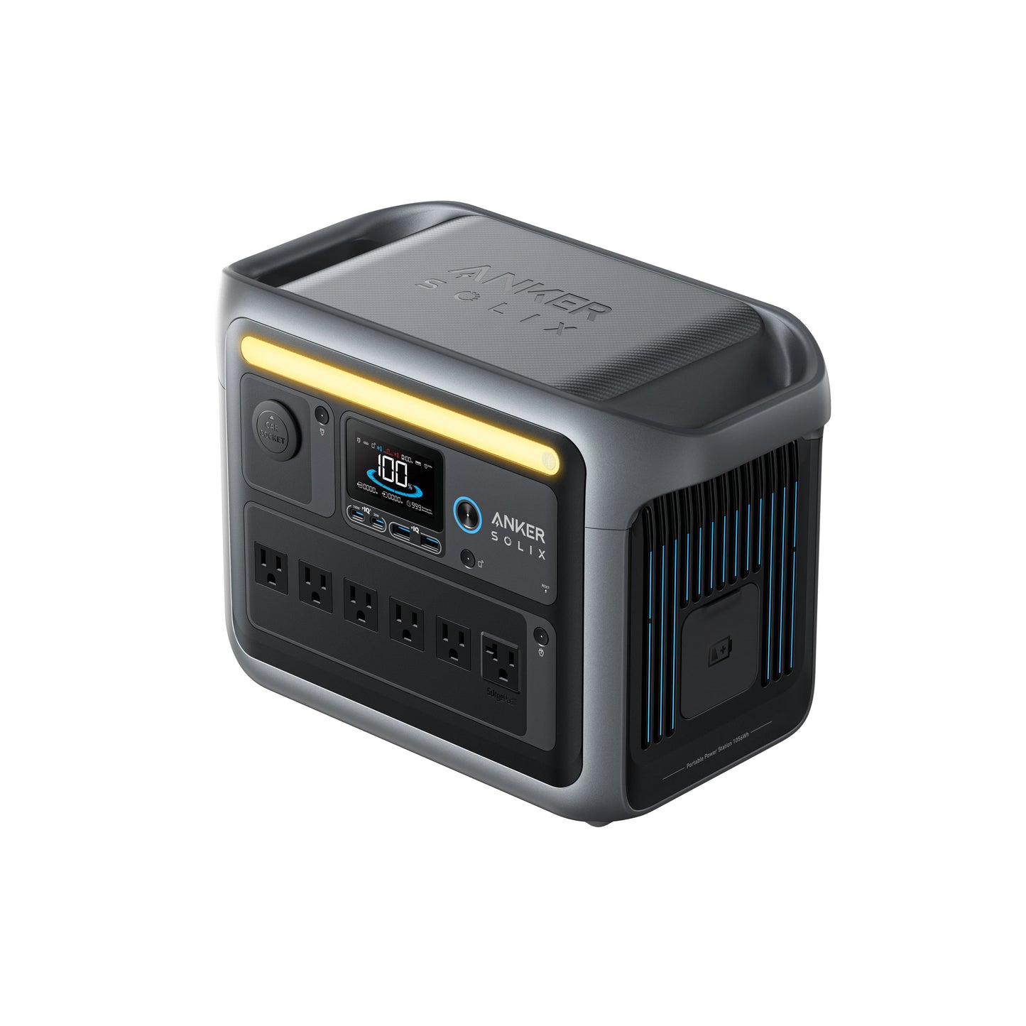 Solar & Battery Powered - Anker SOLIX C1000X Portable Power Station - 1056Wh | 1800W