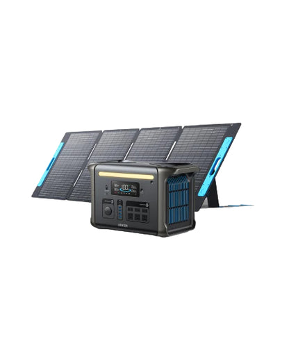 Solar & Battery Powered - Anker SOLIX F1500 Solar Generator - 1536Wh | 1800W | With Anker 531 200W Solar Panel