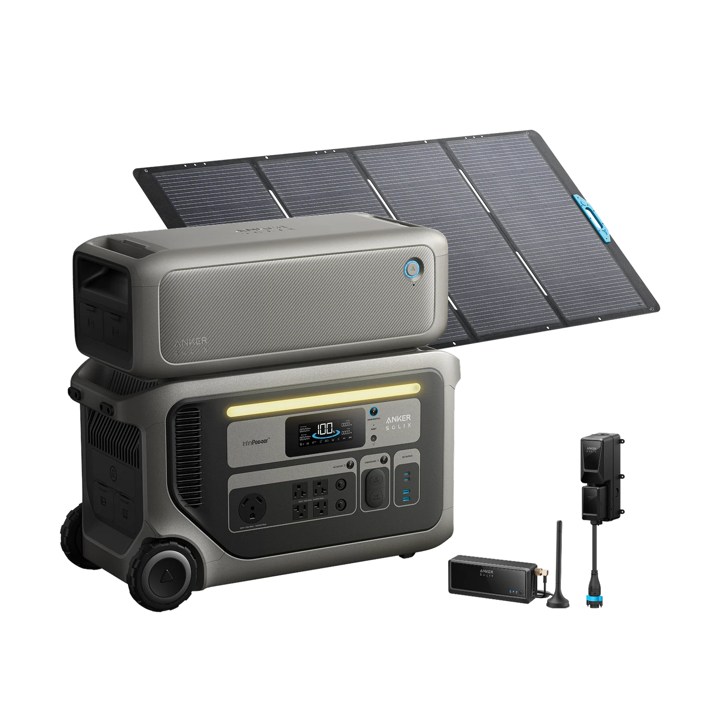 Anker SOLIX F3000 + Expansion Battery + Power Saver Kit + 400W Solar Panel