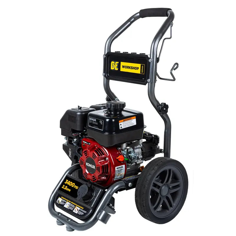 BE Power Equipment 3,400 PSI - 2.3 GPM Gas Pressure Washer with KOHLER SH270 Engine and Axial Pump - PowerGen USA