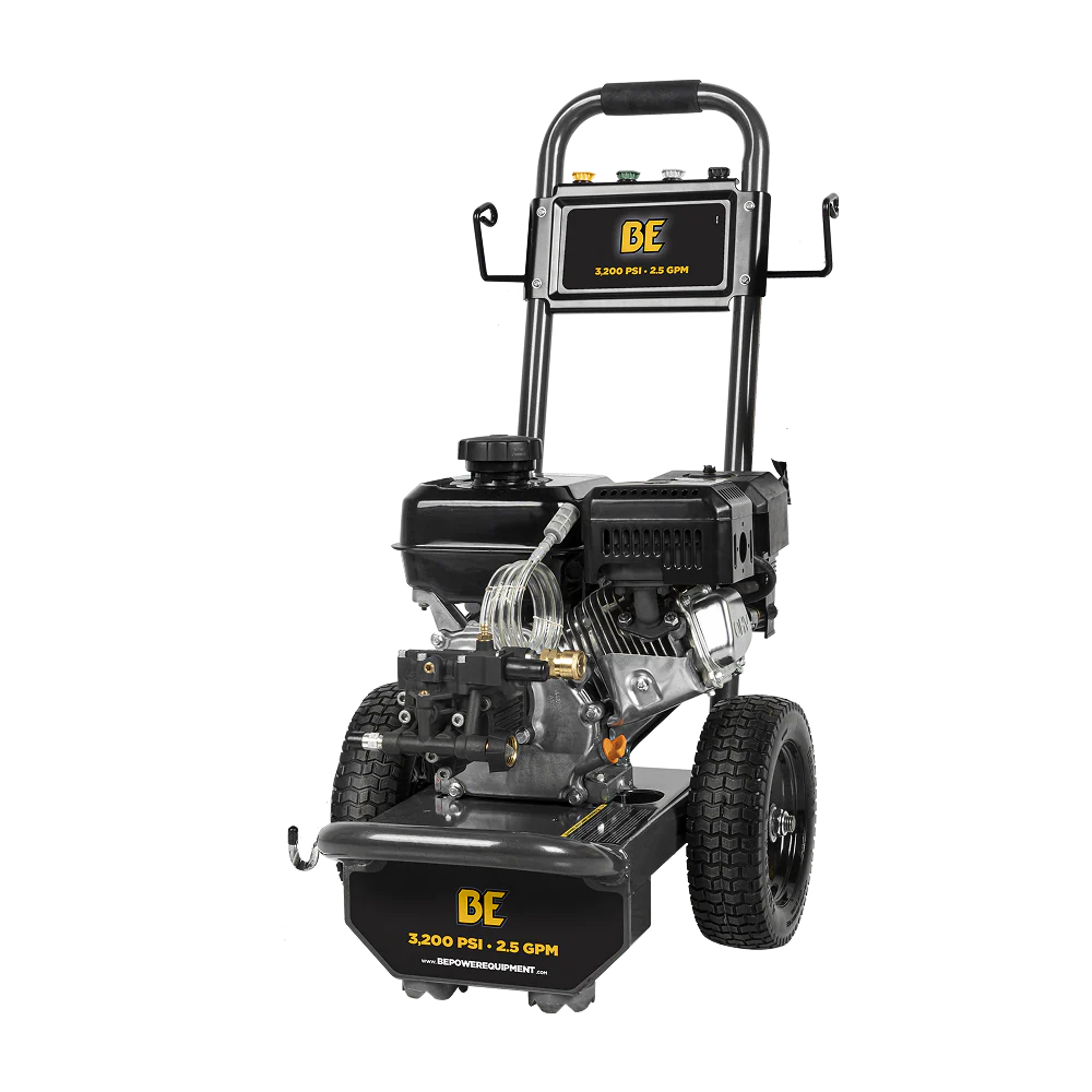 BE Power Equipment 3,200 PSI 2.5 GPM Cold Water Gas Pressure Washer - B327PX