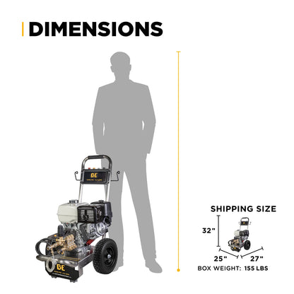 BE POWER 4,200 PSI 4.2 GPM Cold Water Gas Pressure Washer - B4213HSCS