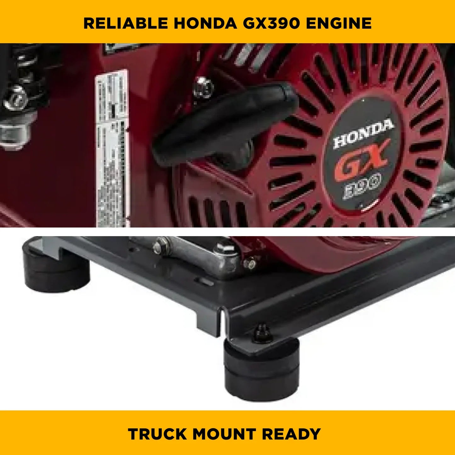 BE POWER 4,200 PSI 4.2 GPM Truck Mount Cold Water Gas Pressure Washer - B4213HTBGS