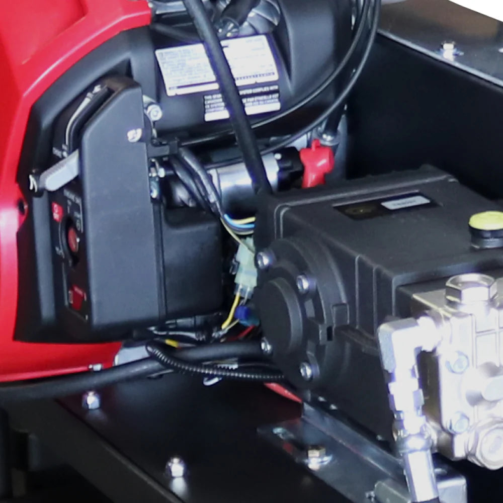 BE Power Equipment 3,000 PSI 10 GPM Hot Water Gas Pressure Washer Skid with General Triplex Pump - SE5815HIHZGP