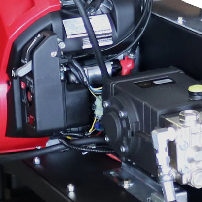 BE Power Equipment 3,000 PSI 10 GPM Hot Water Gas Pressure Washer Skid with General Triplex Pump - SE5815HIHZGP