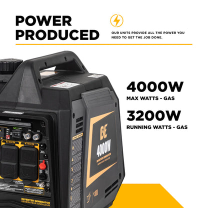 BE Power Equipment 4,000 Watt Digital Inverter Generator - BE4000I