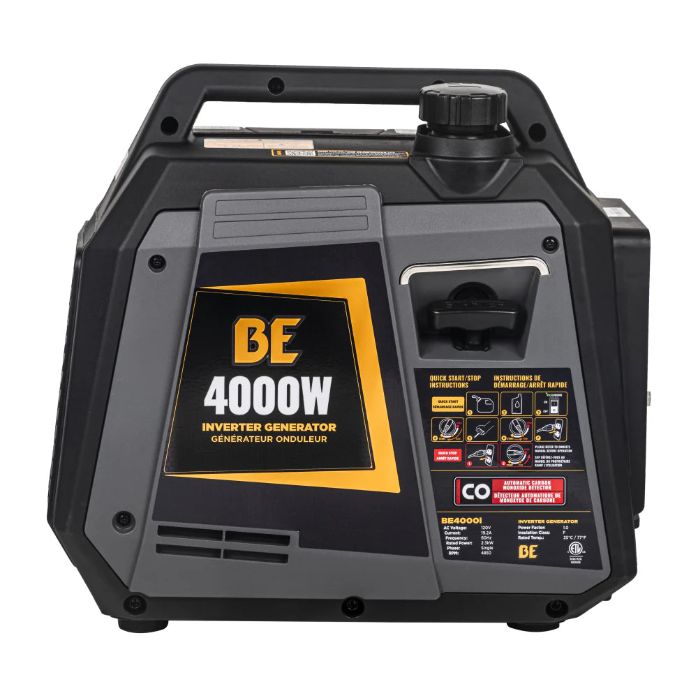 BE Power Equipment 4,000 Watt Digital Inverter Generator - BE4000I