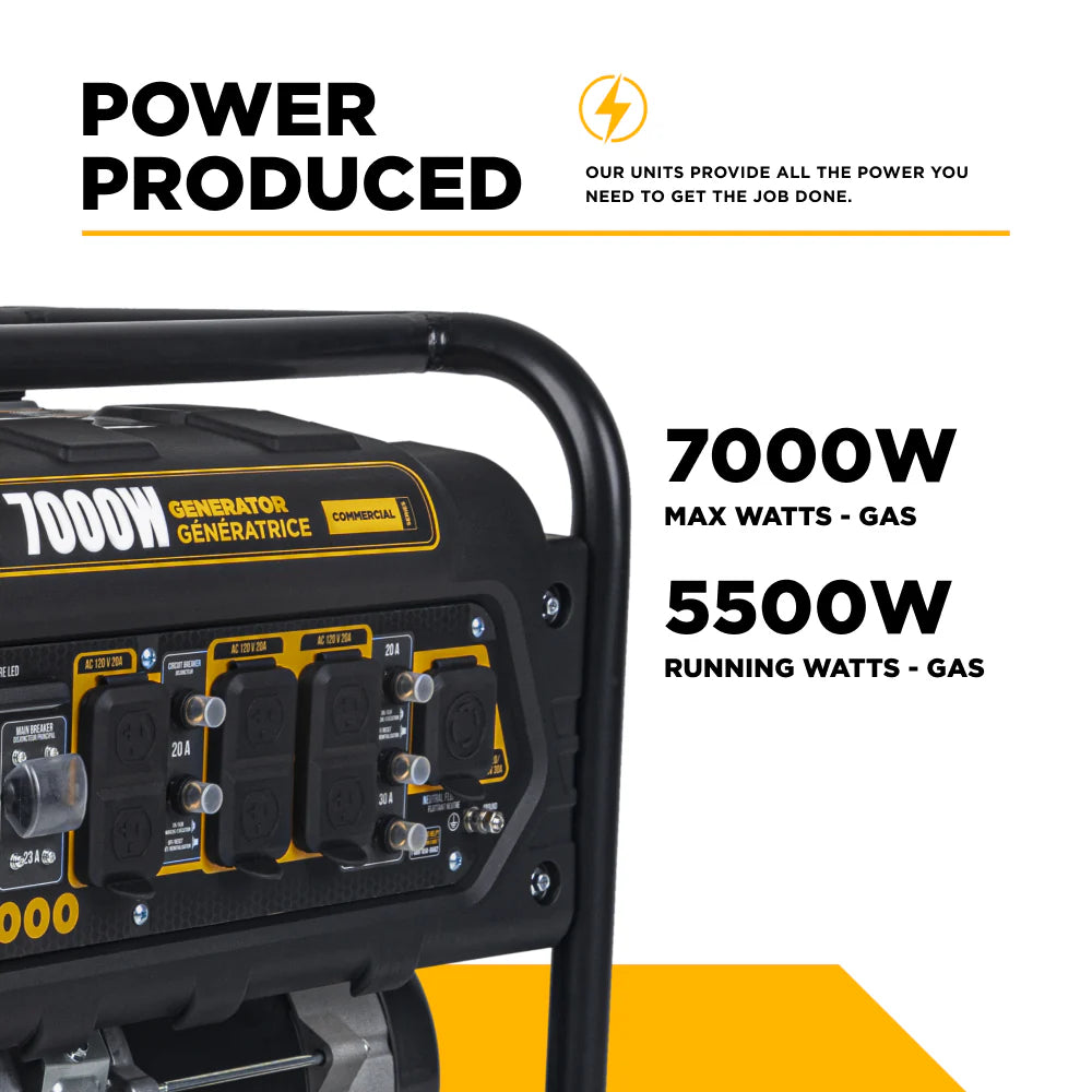 BE Power Equipment 7,000 Watt Generator - BE7000