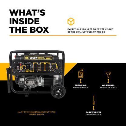 BE Power Equipment 7,000 Watt Generator - BE7000