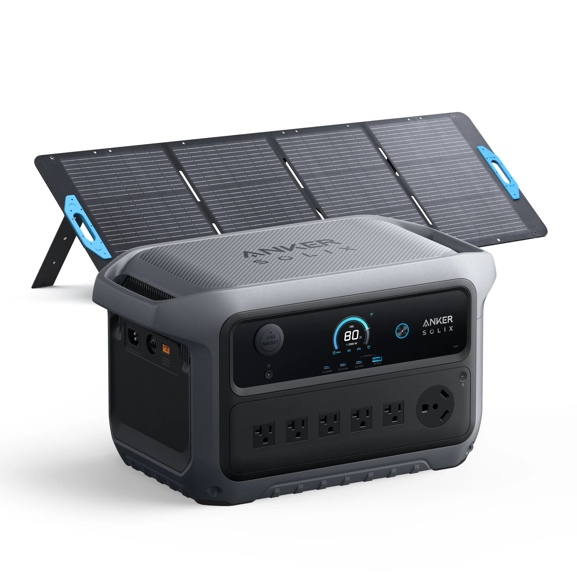 Anker SOLIX C2000 Gen2 Portable Power Station + 200w Solar Panel ...