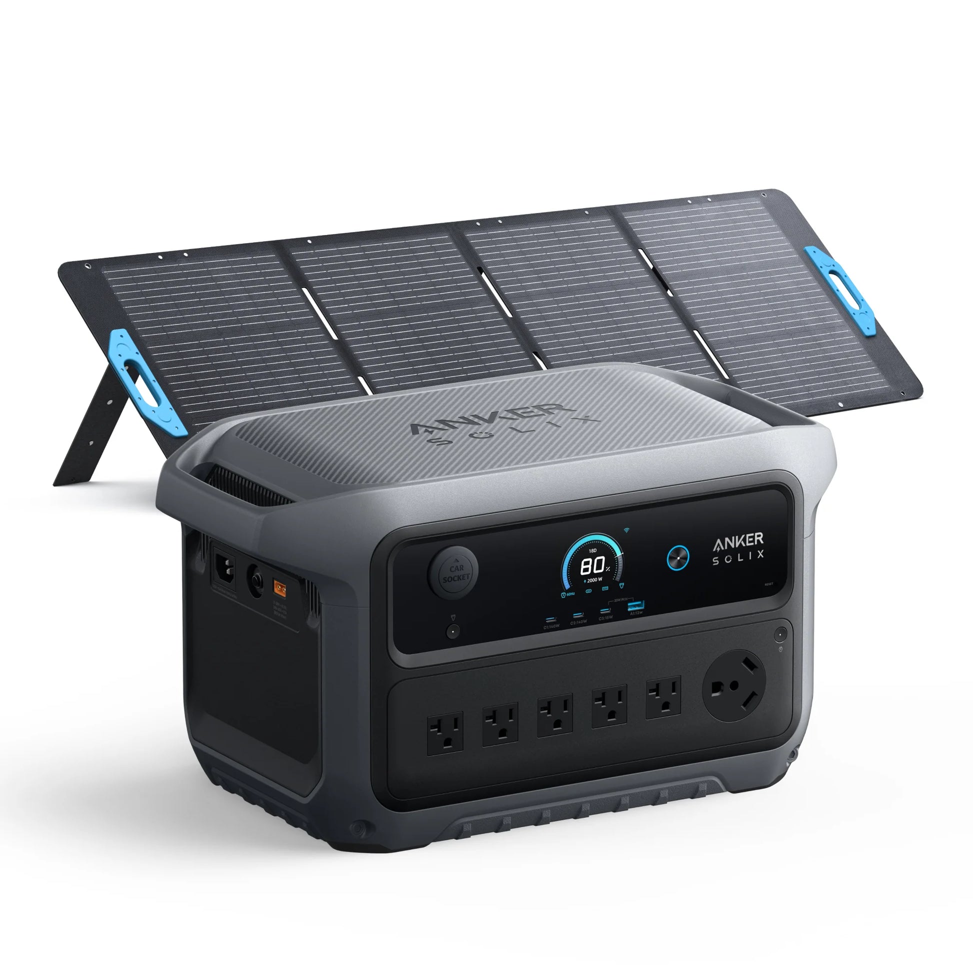 Anker SOLIX C2000 Gen2 Portable Power Station + 200w Solar Panel - PowerGen USA