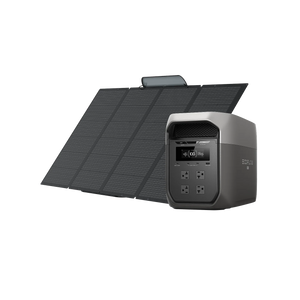 EcoFlow DELTA 3 Max Portable Power Station with 400W Solar Panel (Gray)