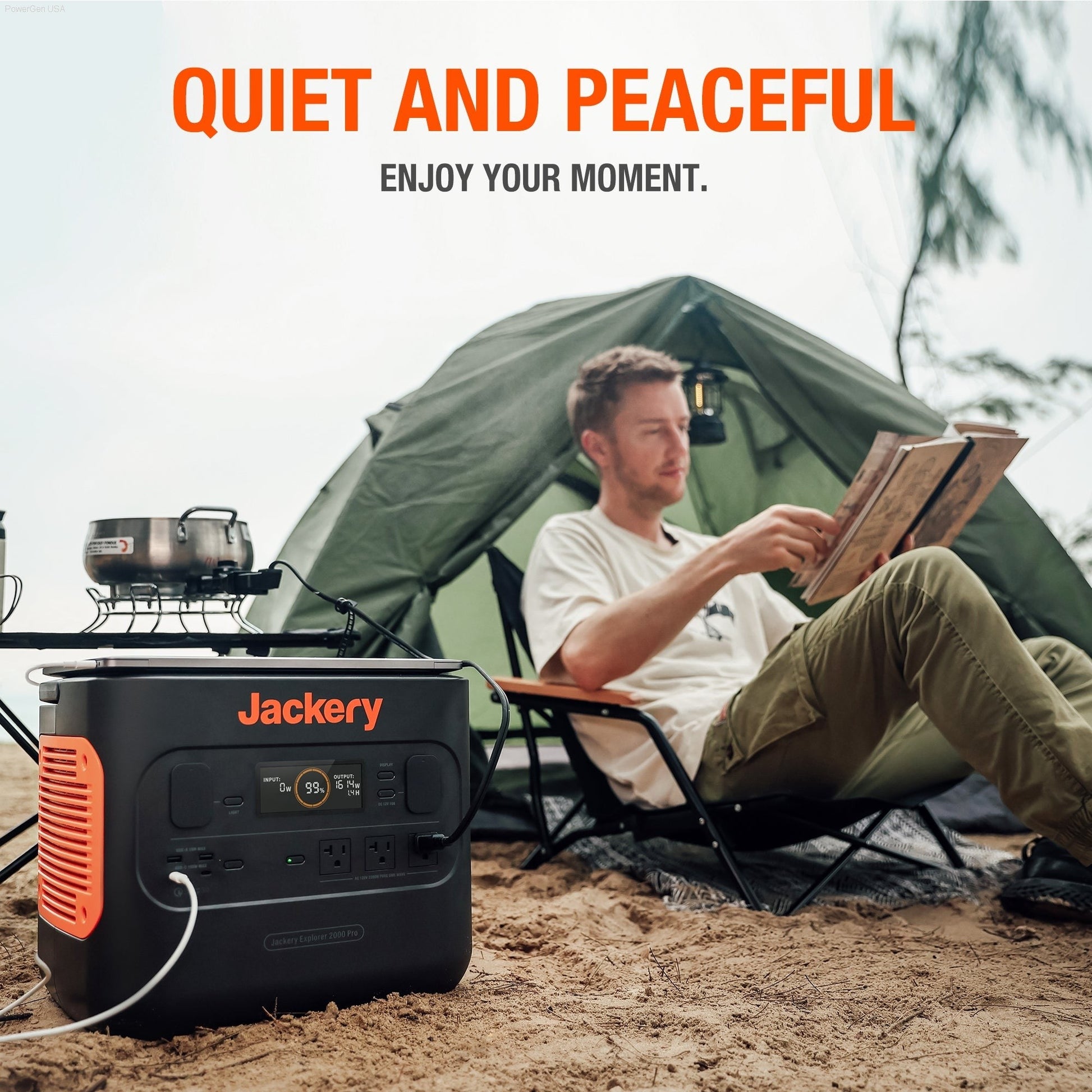 Solar & Battery Powered - Jackery Explorer 2000 Pro - 2160 Wh Portable Power Station For Outdoors