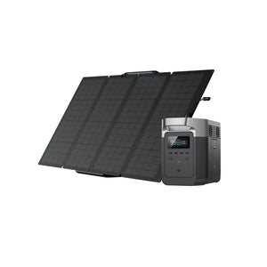 Solar & Battery Powered - EcoFlow DELTA 1000 + 1*160W Solar Panel