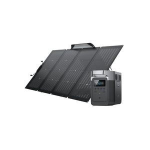 Solar & Battery Powered - EcoFlow DELTA 1000 + 1*220W Solar Panel