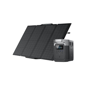 Solar & Battery Powered - EcoFlow DELTA 1300 + 1*110W Solar Panel