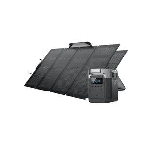 Solar & Battery Powered - EcoFlow DELTA 1300 + 2*110W Solar Panel