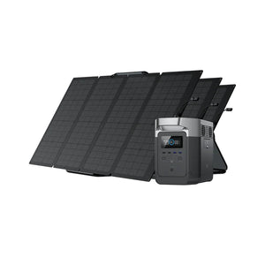 Solar & Battery Powered - EcoFlow DELTA 1300 + 3*160W Solar Panel